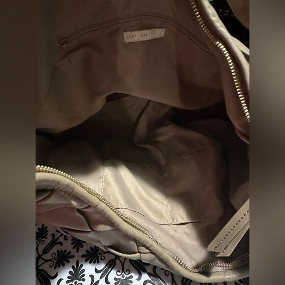 Cato - Women’s tan braided front shoulder bag - Picture 3 of 6